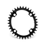 Plato Ovalado MTB de GARBARUK, 104 BCD (34T, BLACK)