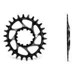 Plato Ovalado MTB de GARBARUK, BOOST, 36T, negro